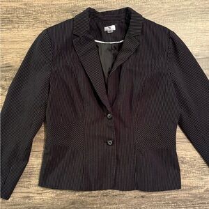 Black pinstripe Worthington suit jacket